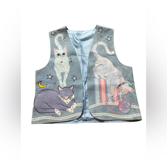 Vintage, handmade cat vest, large - Picture 7 of 7